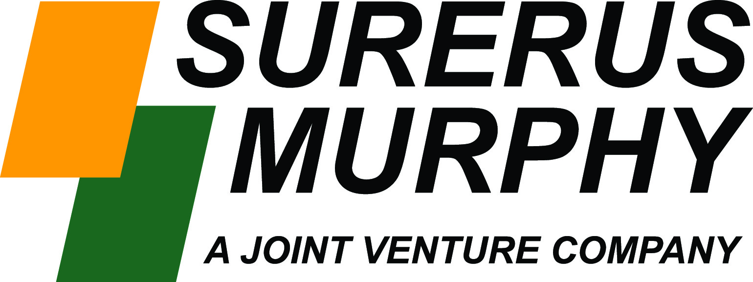 Surerus Murphy Logo - Corporate Colours with Black Text